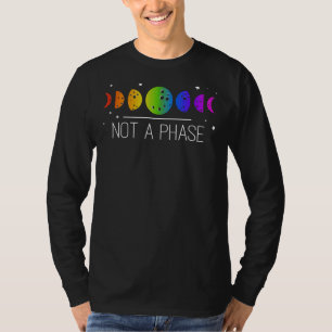 Camiseta Não É Um Lgbt De Orgulho De Fases Da Lua De Fase