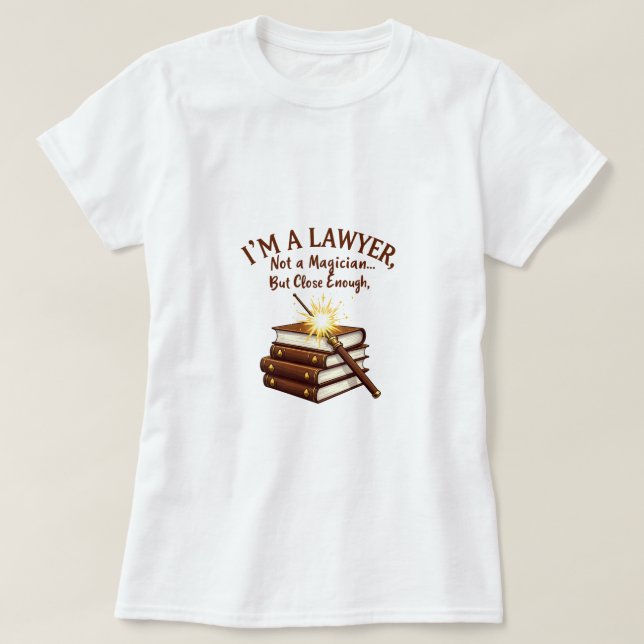 Camiseta Não é um mágico, mas perto o suficiente - Design d (Frente do Design)