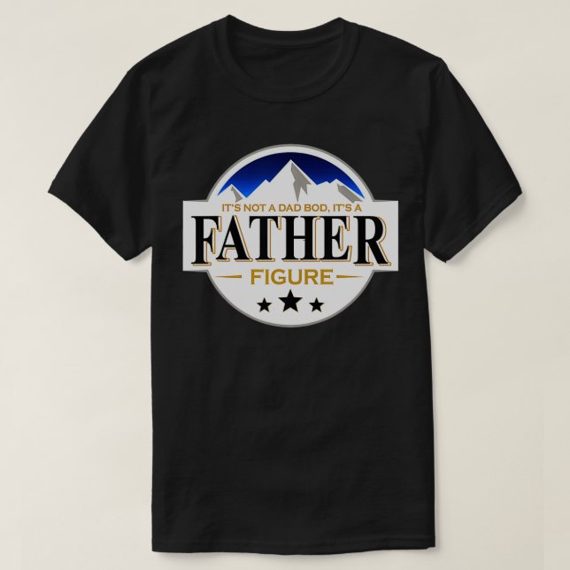 Camiseta Não é um Pai, é um padre Engraçado. (Frente do Design)