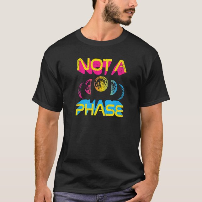 Camiseta Não É Um Pansexual Lunar Da Bruxa Do Ciclo Da Lua  (Frente)