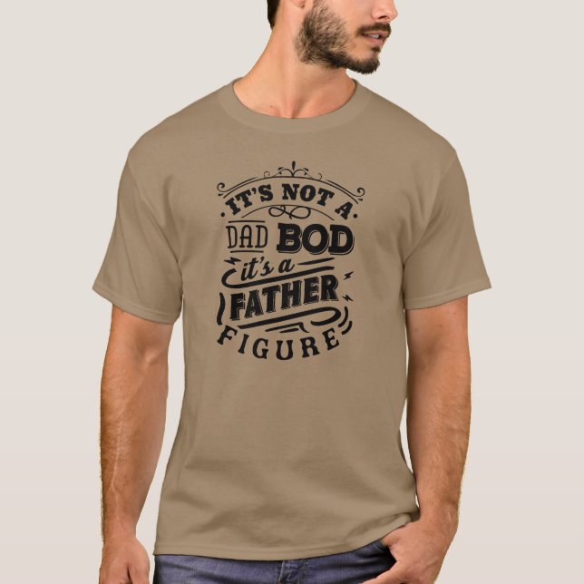 Camiseta Não é um rabo Pai, é um pai figura texto engraçado (Frente)