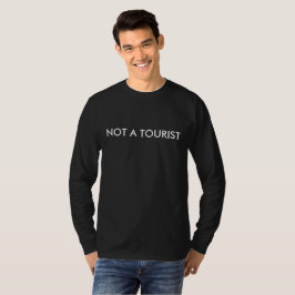 Camiseta Não é um turista Mens LS