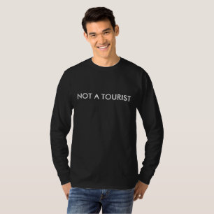 Camiseta Não é um turista Mens LS