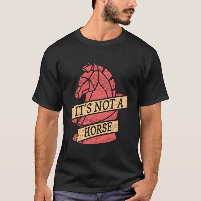 Camiseta Não É Um Xadrez De Cavalo (Frente)