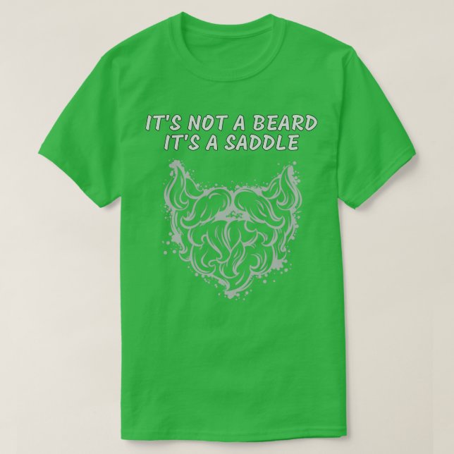 Camiseta Não É Uma Barba, É Um Design 1 De Saddle Fine (Frente do Design)