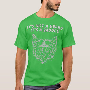 Camiseta Não É Uma Barba, É Um Design 1 De Saddle Fine