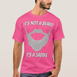 Camiseta Não É Uma Barba É Um Design Divertido De Saddle 2