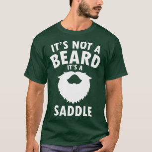 Camiseta Não É Uma Barba É Um Pai Engraçado De Saddle.