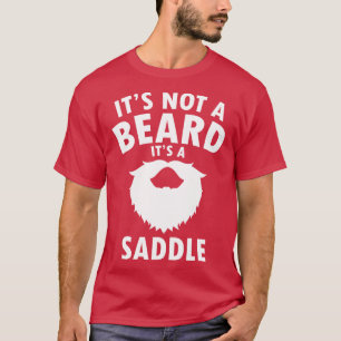 Camiseta Não É Uma Barba É Um Pai Engraçado De Saddle.