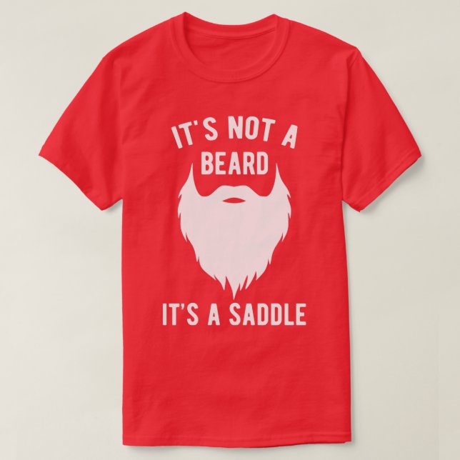 Camiseta Não É Uma Barba É Um Saddle 11 (Frente do Design)