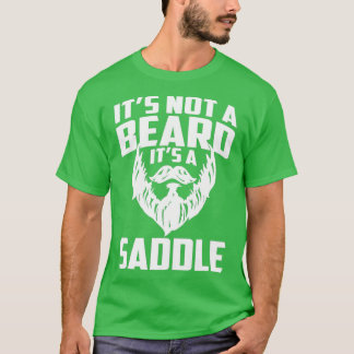Camiseta Não É Uma Barba É Um Saddle Engraçado 2