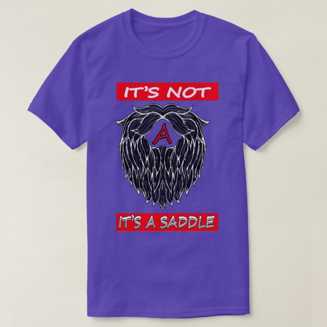Camiseta não é uma barba é uma sela 10 (Frente do Design)