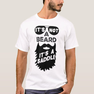 Camiseta Não é uma barba, é uma sela engraçada