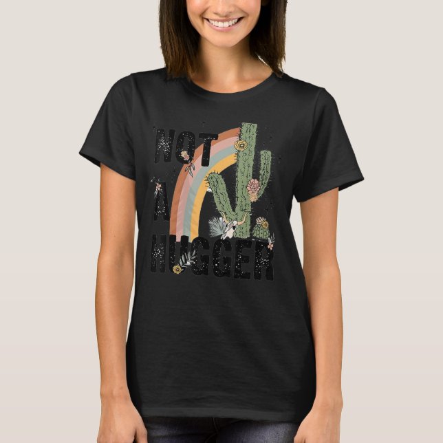 Camiseta Não É Uma Cactus Rainbow Western Cote (Frente)
