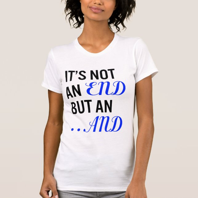 Camiseta Não é uma extremidade mas e - T júnior super (Frente)