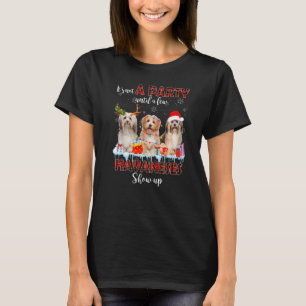 Camiseta Não é uma festa até que alguns Papais noeis mostre