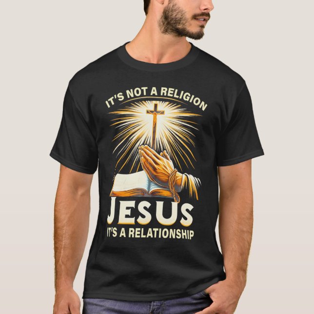 Camiseta Não é uma religião Jesus É uma relação (Frente)