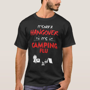 Camiseta Não é uma ressaca, é gripe de camping, garota engr