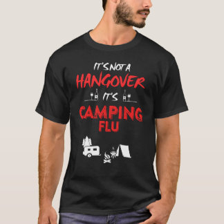 Camiseta Não é uma ressaca, é gripe de camping, garota engr