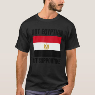 Camiseta Não Egípcio, Mas Apoiante O Apoio À Bandeira Do Eg