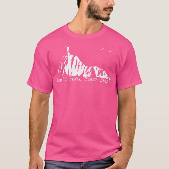 Camiseta Não Embale Seus Medos Com Backpack Ultralight (Frente)