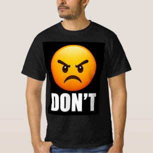 Camiseta NÃO Emoji com Raiva
