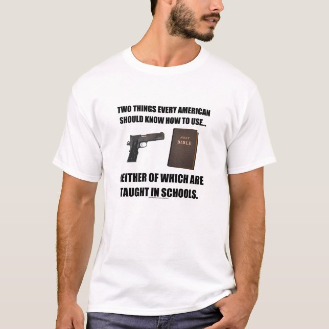 Camiseta Não ensinado no t-shirt das escolas (Frente)
