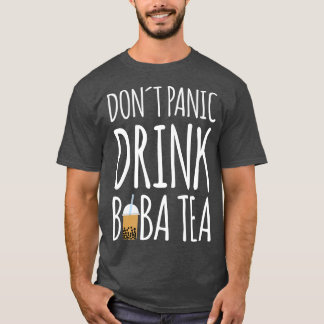 Camiseta Não Entre Em Pânico Boba Tea Bubble Tea Premium
