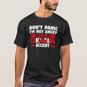 Camiseta Não entre em pânico que não estou zangado é o sota