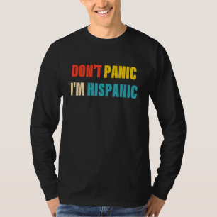 Camiseta Não Entre em Pânico Roupas Hispânicas
