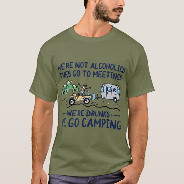 Camiseta Não Eram Alcoólicos Eles Vão Para O Bebado De Reun (Frente)