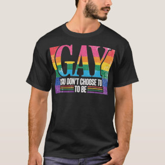 CAMISETA NÃO ESCOLHA SER GAY