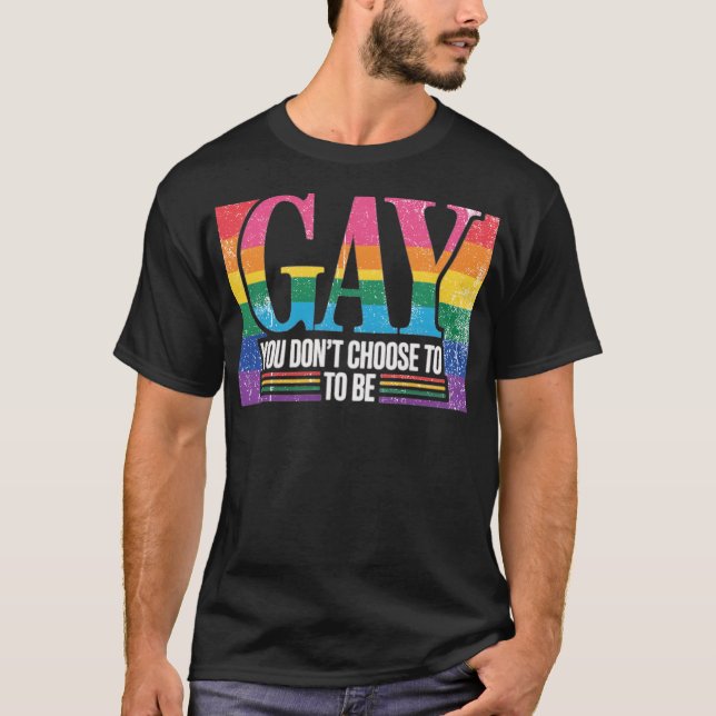 CAMISETA NÃO ESCOLHA SER GAY (Frente)