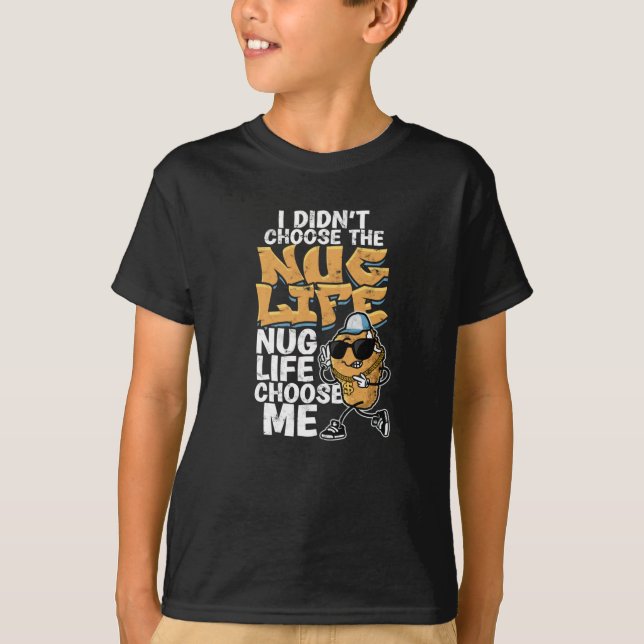 Camiseta Não escolhi a vida nug que a vida nug me escolheu. (Frente)