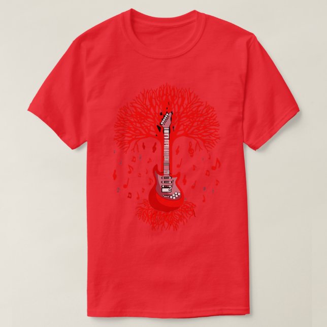 Camiseta Não Está A Aguardar Se As Guitarras (Frente do Design)