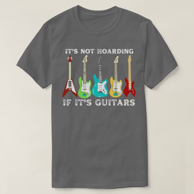 Camiseta Não Está A Aguardar Se As Suas Guitarras 1 (Frente do Design)