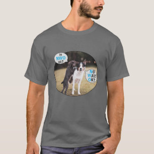 Camiseta Não! Está bem? - T-Shirt azul (escuro)