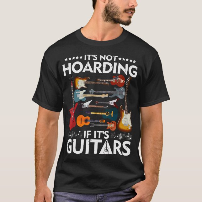 Camiseta Não está entendendo se é guitarra, músicos T-Shir (Frente)