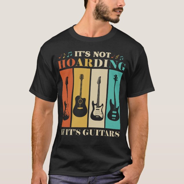 Camiseta Não está entoando se é guitarrista de música (Frente)