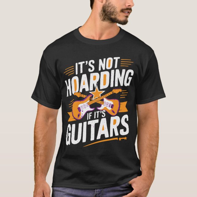 Camiseta Não está escondendo se são guitarras - músico engr (Frente)
