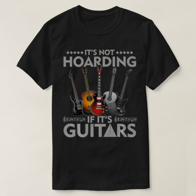 Camiseta Não está escondendo se seus guitarras vencem (Frente do Design)