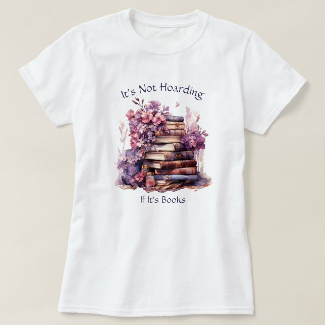 Camiseta Não está escondendo se seus livros, livro (Frente do Design)