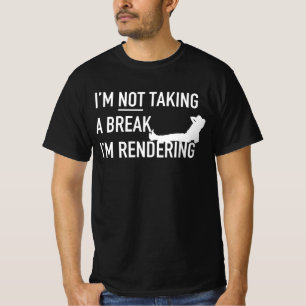Camiseta Não Estou A Tomar Um Editor De Renderização De 
