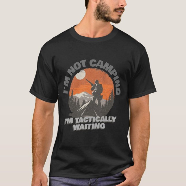 Camiseta Não estou acampando (Frente)