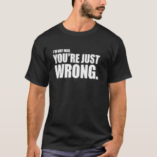 Camiseta NÃO Estou Bravo Você Está Errado Apenas Piada Engr