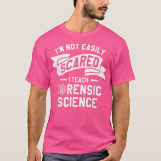 Camiseta Não estou com medo de ensinar ciência forense inv