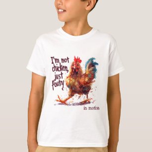 Camiseta Não Estou com Medo, Só Sou Aves Engraçado Galo de