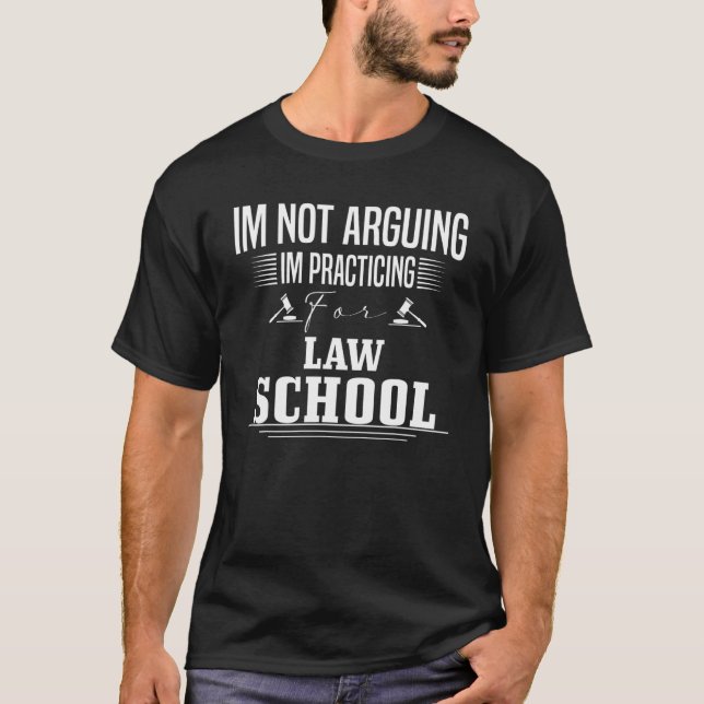 Camiseta Não estou discutindo, estou praticando como estuda (Frente)