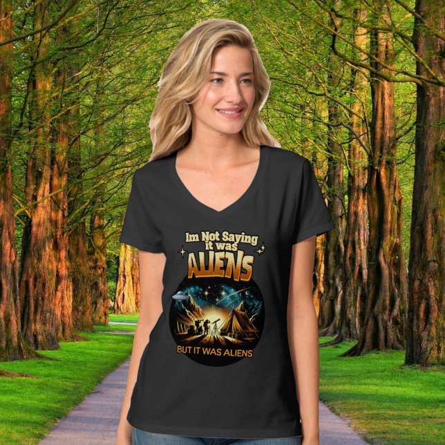 Camiseta Não estou dizendo que eram Aliens, mas eram Aliens (Criador carregado)