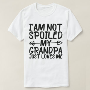 Camiseta Não Estou Estragado Meu Avô Me Ama Engraçado